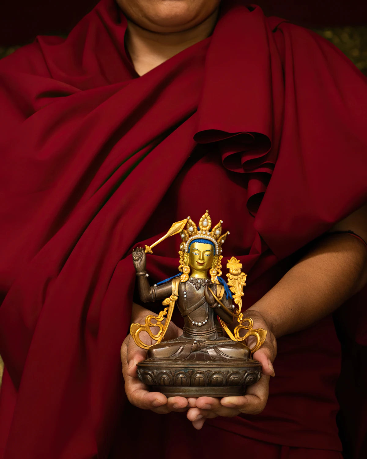 Handcrafted Tibetan statue